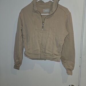 Everlane Tan Organic Cotton Pullover Xs